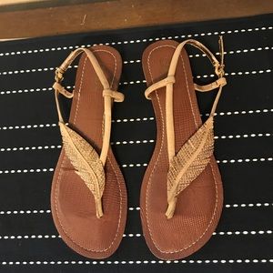 Carlos Feather Sandals size 9